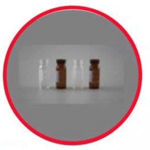 HV1102A Autosampler Vials Tamaño 12*32 mm. 100 unidades. 2ml Amber Vial, 11mm Crimp Top